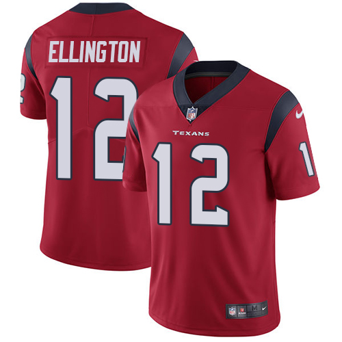 Nike Texans #12 Bruce Ellington Red Alternate Men's Stitched NFL Vapor Untouchable Limited Jersey